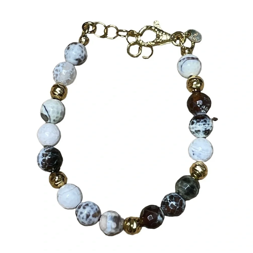 Etrusca Giotelli dark green Jasper beads NEW